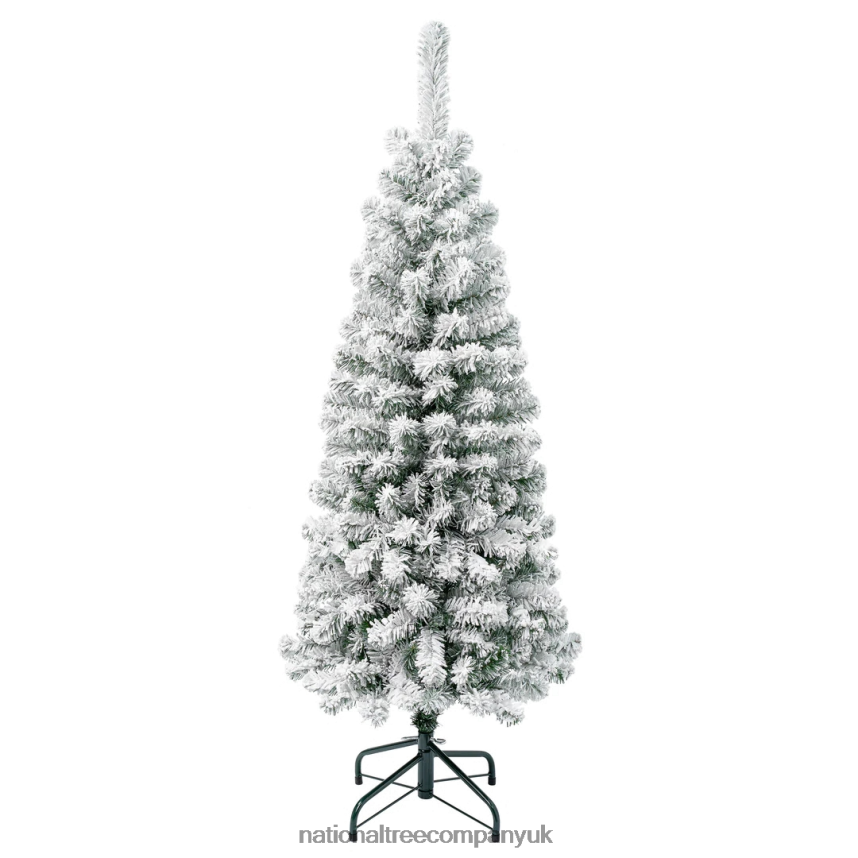 Trees | National Tree Company First Traditions Acacia Flocked Tree Slim Christmas Tree 45 ft F2L4F188